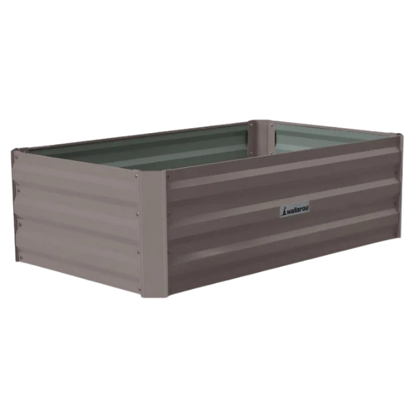 100 x 60 x 30cm Galvanized Steel Garden Bed - Grey-Off Grid Living Supplies Australia