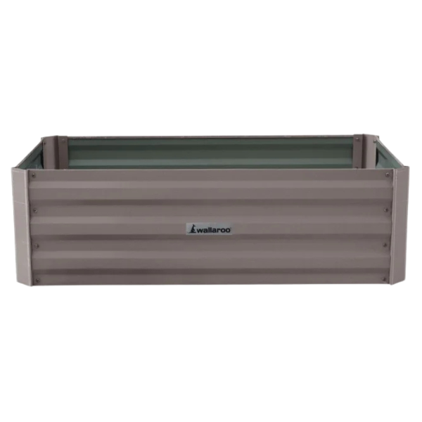 100 x 60 x 30cm Galvanized Steel Garden Bed - Grey-Off Grid Living Supplies Australia