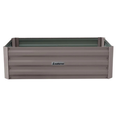 100 x 60 x 30cm Galvanized Steel Garden Bed - Grey-Off Grid Living Supplies Australia