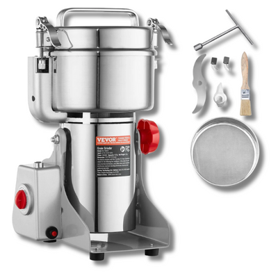 1000g High Speed Commercial Electric Spice Grinder & Grain Mill-Off Grid Living Supplies Australia