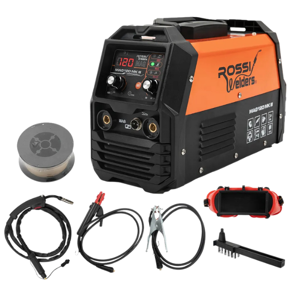 120 Amp 3-in-1 Inverter Welder MMA Arc / MIG Gasless / Lift-TIG - 15A Plug