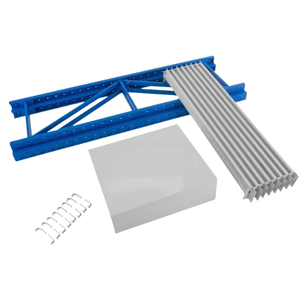 1.5m Wide Long Span Steel Shelving - 2 Bay 400kg Capacity-Off Grid Living Supplies Australia