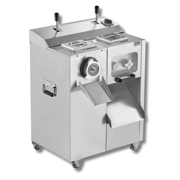 6.35kg/Min Commercial Electric Meat Grinder & Slicer with Sausage Stuffer Attachment-Off Grid Living Supplies Australia