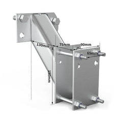 Heavy Duty Spare Wheel Carrier Bracket for Caravans / Trailers-Off Grid Living Supplies Australia