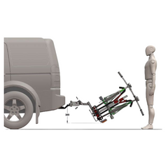 1 - 2 Bike Tilting Towbar Adapter-Off Grid Living Supplies Australia