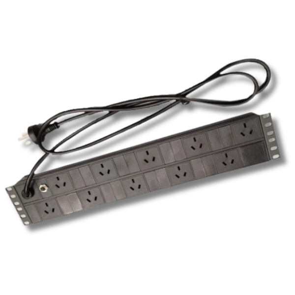 10 Outlet Power Rail PDU 2RU-Off Grid Living Supplies
