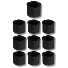 10 Pack 1 Gallon Fabric Felt Grow Pots for Hydroponic Plant Growth-Off Grid Living Supplies