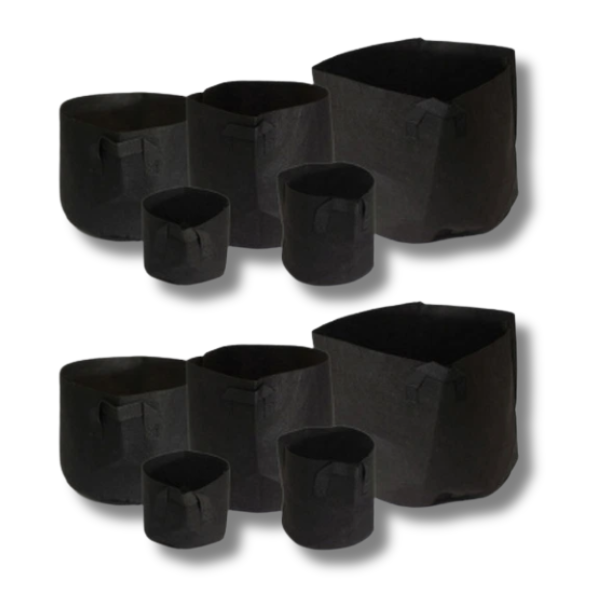 10 Pack 1 Gallon Fabric Felt Grow Pots for Hydroponics-Off Grid Living Supplies