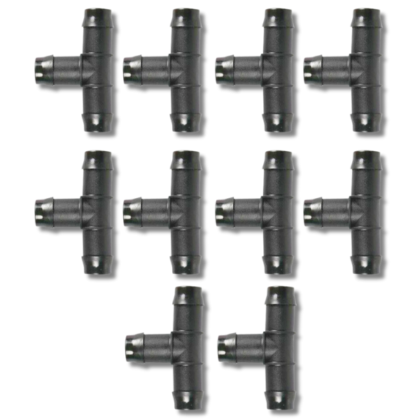 10 Pack 19mm Barbed Tee Fittings PVC Tee-Off Grid Living Supplies