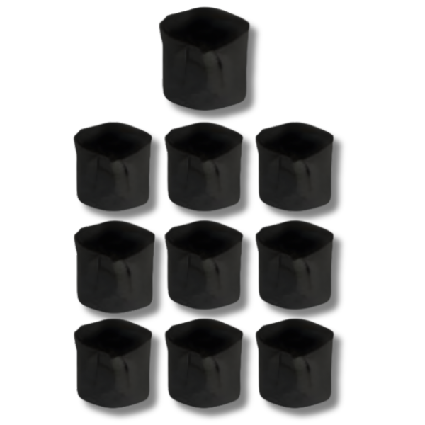 10 Pack 3 Gallon Fabric Felt Grow Pots for Hydroponic Plant Growth-Off Grid Living Supplies