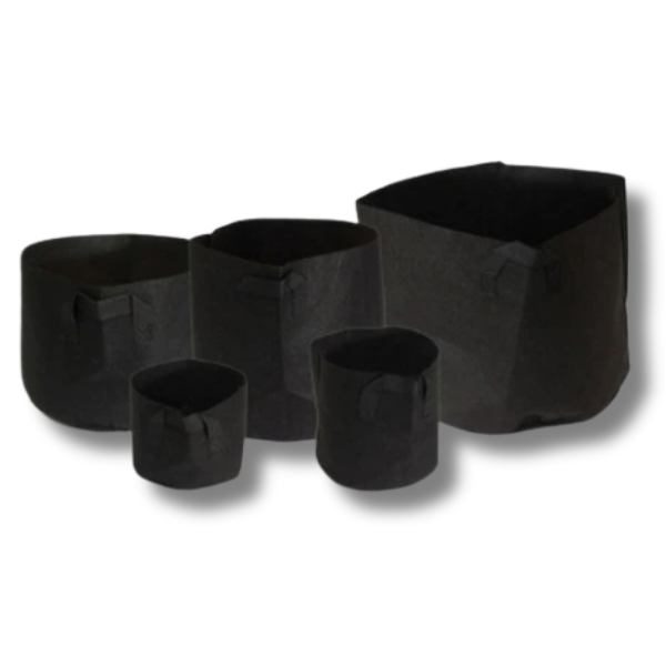 10 Pack Fabric Felt Grow Pots with Handles 1–45 Gallon-Off Grid Living Supplies