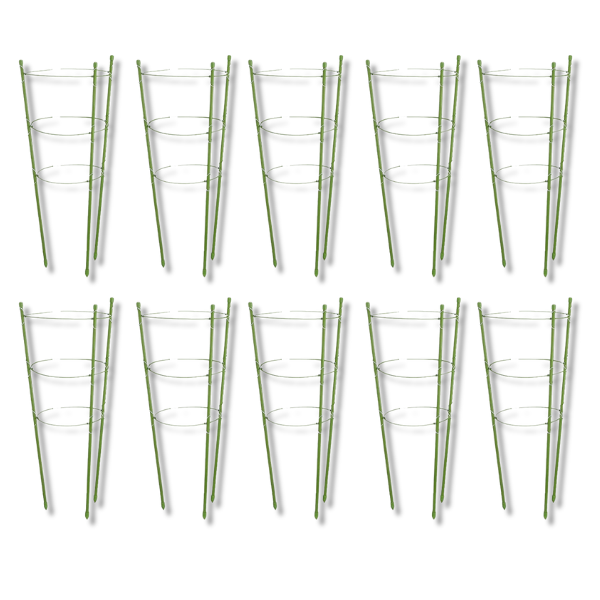 10 Pack Orchid Vine Flower Trellis Tomato Plant Support Cage 90cm Frame-Off Grid Living Supplies