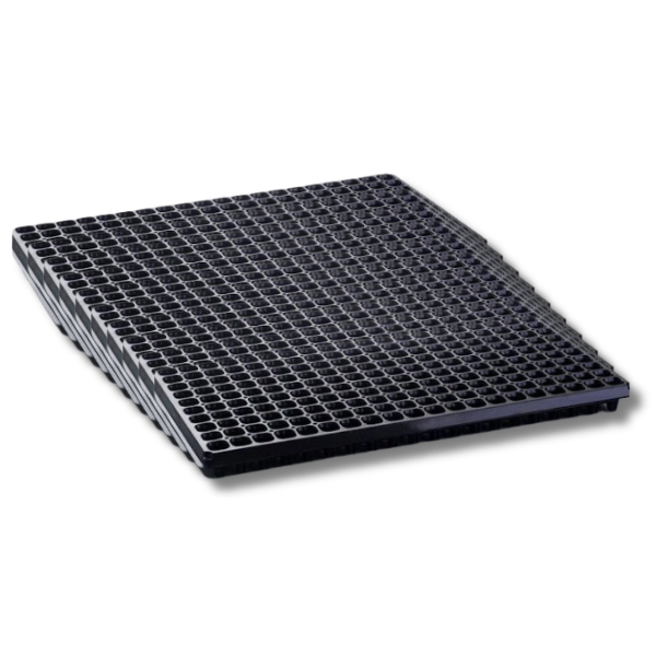 10 Pack Propagation Seeding Cloning Trays 200 Cells Plug Tray Black Tray-Off Grid Living Supplies