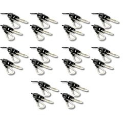 10 Pairs Heavy Duty Adjustable Universal Rope Ratchet Light Reflector Hangers 68kg-Off Grid Living Supplies