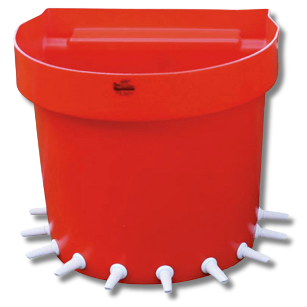 10-Teat Rail Bucket Feeder for Lambs & Goats-Off Grid Living Supplies Australia