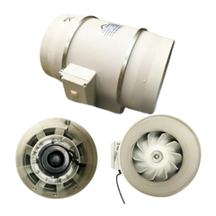 10" Two Speed Fan with Acoustic Ducting Ventilation Kit-Off Grid Living Supplies