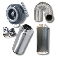 10" Ventilation Kit with Fan, Filter, Ducting, Silencer & Controller-Off Grid Living Supplies