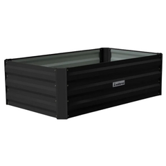 100 x 60 x 30cm Galvanized Steel Garden Bed - Black-Off Grid Living Supplies Australia