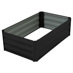 100 x 60 x 30cm Galvanized Steel Garden Bed - Black-Off Grid Living Supplies Australia