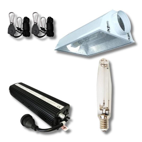 1000W HPS Grow Light Combo with Air Cooled Vent Hood and Digital Ballast-Off Grid Living Supplies
