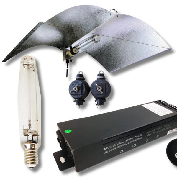 1000W HPS Grow Light Kit with A-Wing Reflector and Digital Ballast-Off Grid Living Supplies