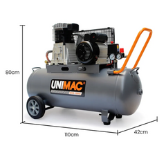100L 2.6kW 116PSI Industrial Electric Air Compressor with Brushless Motor & Certified Tank - 15A Plug