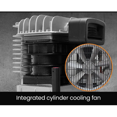 100L 2.6kW 116PSI Industrial Electric Air Compressor with Brushless Motor & Certified Vertical Tank - 15A Plug