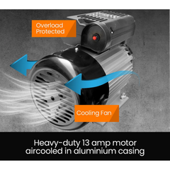 100L 2.6kW 116PSI Industrial Electric Air Compressor with Brushless Motor & Certified Vertical Tank - 15A Plug