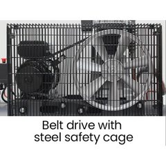 100L 2.6kW 116PSI Industrial Electric Air Compressor with Brushless Motor & Certified Vertical Tank - 15A Plug