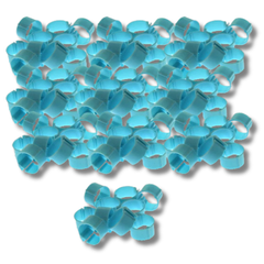 100x 20mm Blue Poultry Leg Bands for Chickens, Pigeons & Farm Birds-Off Grid Living Supplies Australia