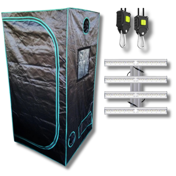 100x100x180cm Grow Tent with 250W XLED Grow Light Kit - Harvemax-Off Grid Living Supplies