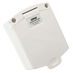 10Amp External Power Outlet White For Caravan & RVs-Off Grid Living Supplies Australia