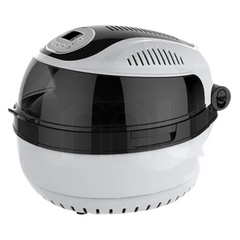 10L Electric Digital Air Fryer with Rotisserie, Rotating Fry Basket, Rack & Tongs - White-Off Grid Living Supplies Australia