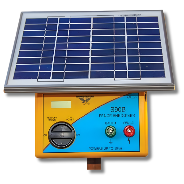 10km S90B Solar Powered Electric Fence Energiser Charger for Farm Livestock - Thunderbird-Off Grid Living Supplies Australia