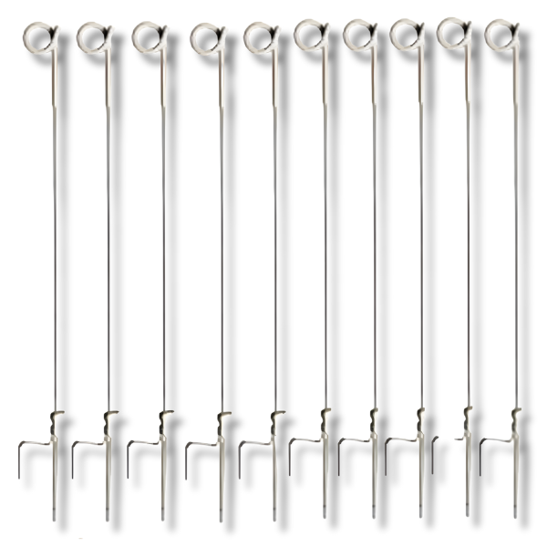 10x 1000mm Pigtail Tread-In Posts for Strip Graze Electric Fencing-Off Grid Living Supplies Australia