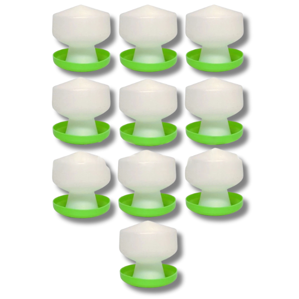 10x 1.3L Poultry & Small Bird Waterers for Chickens, Ducks & Quail-Off Grid Living Supplies Australia