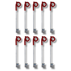 10x 250mm Pigtail Offset Insulators for Wood & Steel Posts-Off Grid Living Supplies Australia