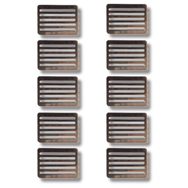 10x 40mm Electric Fence Poly Tape Joiners & End Buckle Connectors-Off Grid Living Supplies Australia