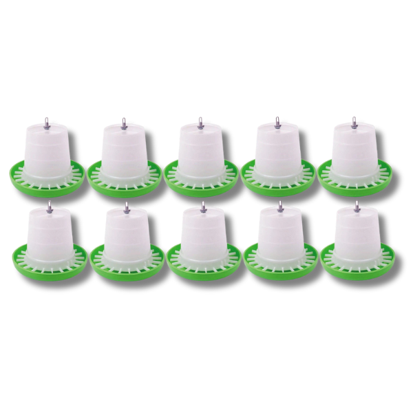 10x 5kg Poultry Feeders for Chickens & Birds-Off Grid Living Supplies Australia