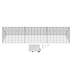 118.1 x 28 x 24.2in Portable Chicken Tunnel for Outdoor Use-Off Grid Living Supplies Australia