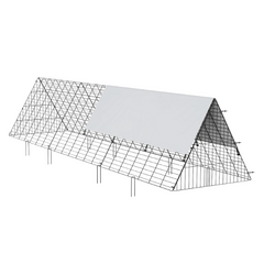 118.1 x 28 x 24.2in Portable Chicken Tunnel for Outdoor Use-Off Grid Living Supplies Australia