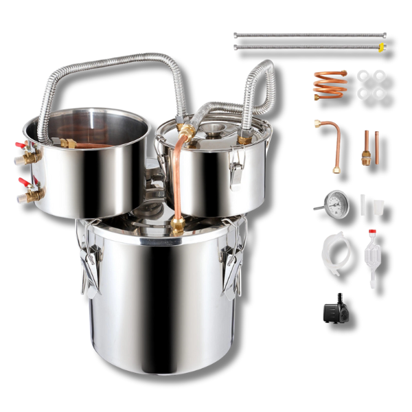 11.4L Wine Distiller with Thumper Keg & 8W Water Pump-Off Grid Living Supplies Australia