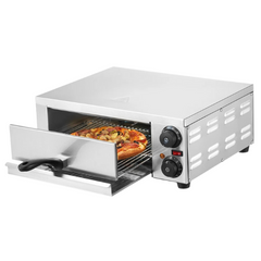 12" 1500W Electric Countertop Pizza Oven with Adjustable Temperature & 0-120 Minute Timer-Off Grid Living Supplies Australia