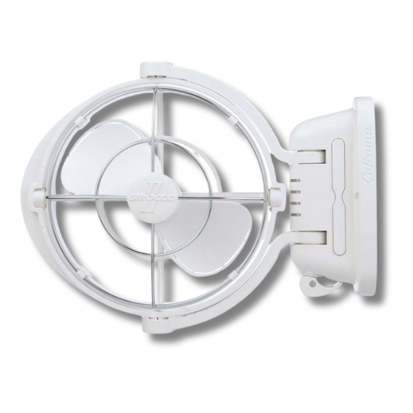 12 / 24V 3 Speed Fan White For Caravan & RVs-Off Grid Living Supplies Australia