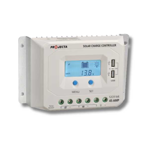 12 24V 45A Automatic 4 Stage Solar Charge Smart Controller-Off Grid Living Supplies Australia