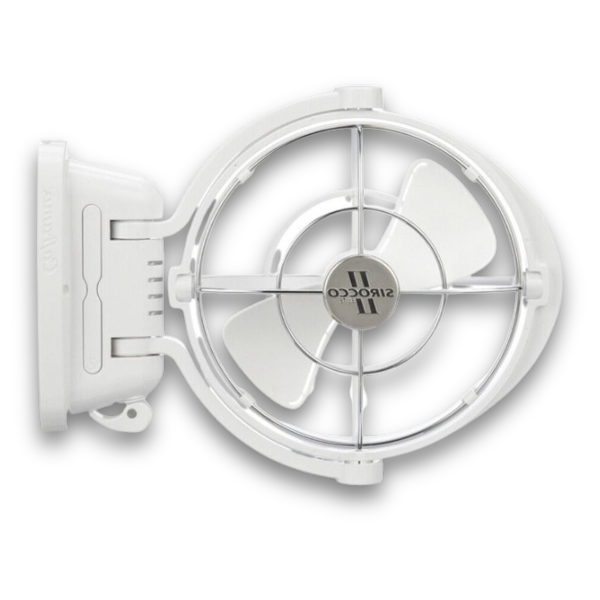 12 / 24V Caravan / RV Fan 4 Speed White-Off Grid Living Supplies Australia