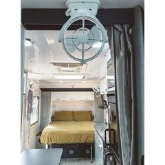 12 / 24v Caravan / RV Fan Black Love My Caravan