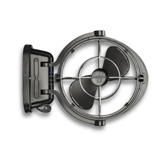 12 / 24v Caravan / RV Fan Black Love My Caravan