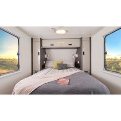 12 / 24v Caravan / RV Fan Black Love My Caravan