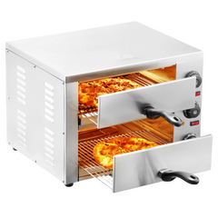 12" Electric Countertop Pizza Oven with Adjustable Temperature & 0-120 Minute Timer-Off Grid Living Supplies Australia